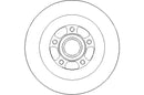 Disctech Brake Disc - Fits Renault - ABD2147 - Rear Axle