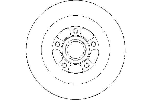 Disctech Brake Disc - Fits Renault - ABD2147 - Rear Axle