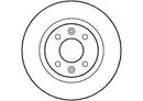Disctech Brake Disc - Fits Dacia, Porsche - ABD2020 - Front Axle