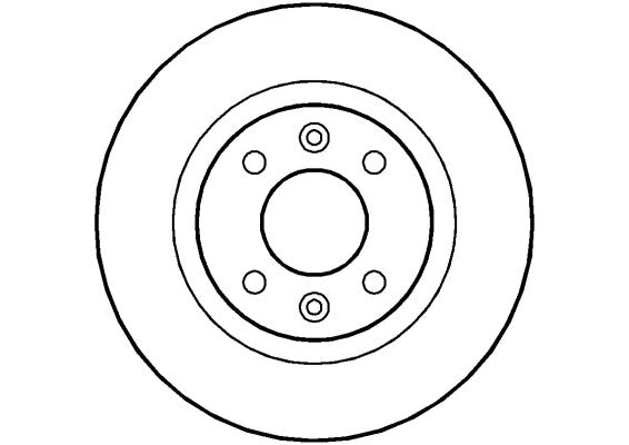 Disctech Brake Disc - Fits Dacia, Porsche - ABD2020 - Front Axle