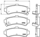 Mintex Brake Pad Set fits -Nissan MDB1832 (also fits other vehicles)