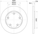 Mintex Brake Discs fits -Ford S308:6 MDC2694 (also fits other vehicles)