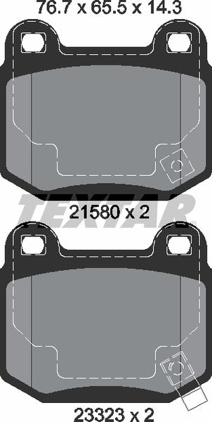 Textar Brake Pad Set - 2158001