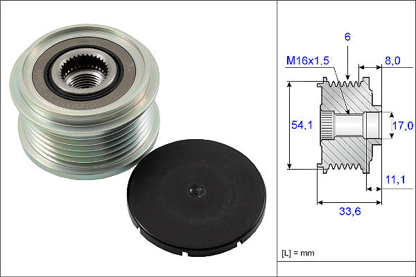 INA Alternator Freewheel Clutch Part No - 535005910