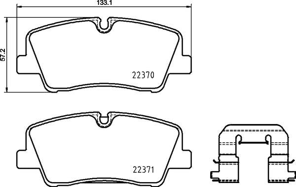Mintex Brake Pad Set fits -Hyundai MDB3861 (also fits other vehicles)