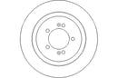 Disctech Brake Disc - Fits Kia, Nissan - ABD3237 - Rear Axle