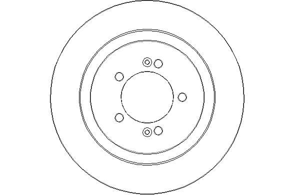 Disctech Brake Disc - Fits Kia, Nissan - ABD3237 - Rear Axle