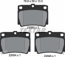 Textar Brake Pad Set - 2359301