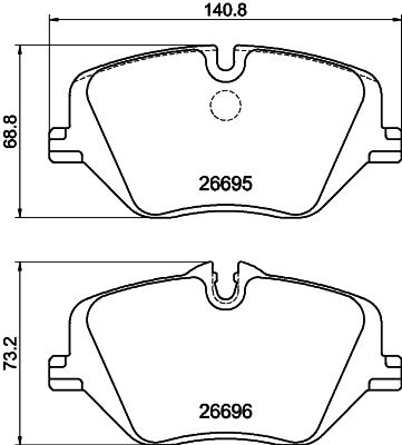 Mintex Front Brake Pad Set - MDB3528