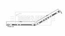Borg & Beck Brake Hose Part No -BBH8854