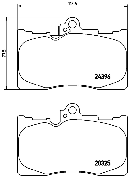 Brembo Brake Pad Set - P83072