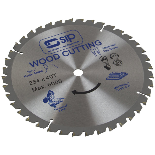 SIP 254mm x 30mm TCT 40T Circular Saw Blade