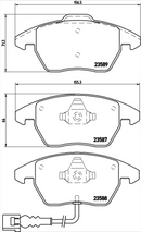 Brembo Brake Pad Set - P85075X