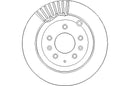 Disctech Brake Disc - Fits Mazda - ABD3072 - Rear Axle