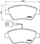 Brembo Brake Pad Set - P23085