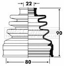 First Line Cv Joint Boot Kit Part No -FCB2814