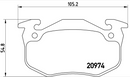 Brembo Brake Pad Set - P61032