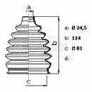 Borg & Beck Cv Joint Boot Kit Part No -BCB6422