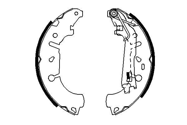 Bosch Brake Shoe Bs923 Part No - 0986487703