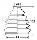 First Line Cv Joint Boot Kit Part No -FCB6103
