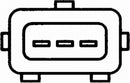 HELLA 6PU 009 163-521 Sensor, crankshaft pulse - 12V - 3-pin connector