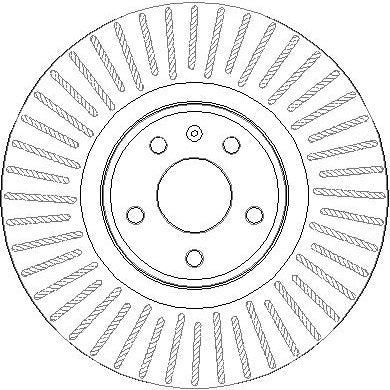 Disctech Brake Disc - Fits Audi, Honda - ABD3428 - Front Axle
