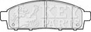 Key Parts Brake Pad Set -KBP2054