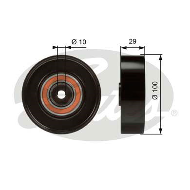 Gates DriveAlign Idler Pulley - T36008