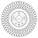 Borg & Beck Brake Disc Single Part No -BBD6123S
