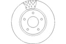 Disctech Brake Disc - Fits Ford, Mitsubishi - ABD2214 - Front Axle