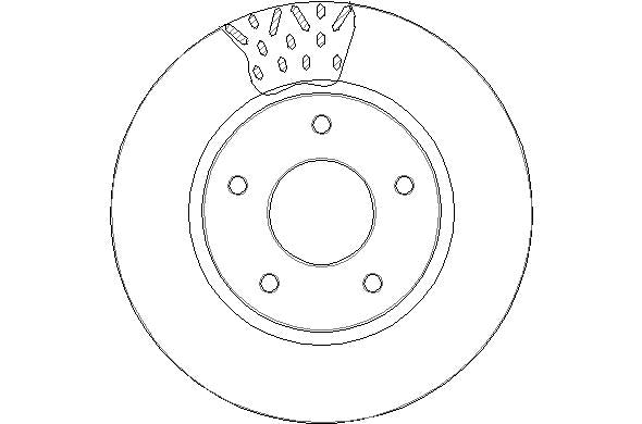 Disctech Brake Disc - Fits Ford, Mitsubishi - ABD2214 - Front Axle