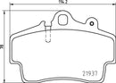 Mintex Brake Pad Set fits -Porsche MDB1873 (also fits other vehicles)