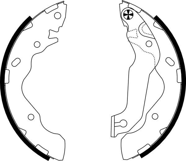 Mintex Brake Shoes fits -Hyundai MFR552 (also fits other vehicles)
