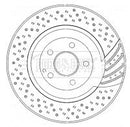 Borg & Beck Brake Disc Single Part No -BBD5781S