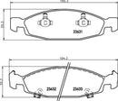 Mintex Brake Pad Set fits -Jeep MDB2153 (also fits other vehicles)