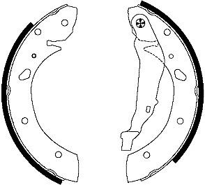 Mintex Brake Shoes fits -Toyota MFR427 (also fits other vehicles)