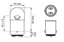 Bosch Pure/Lt R5W 12V 5W Ba15D Part No - 1987302237