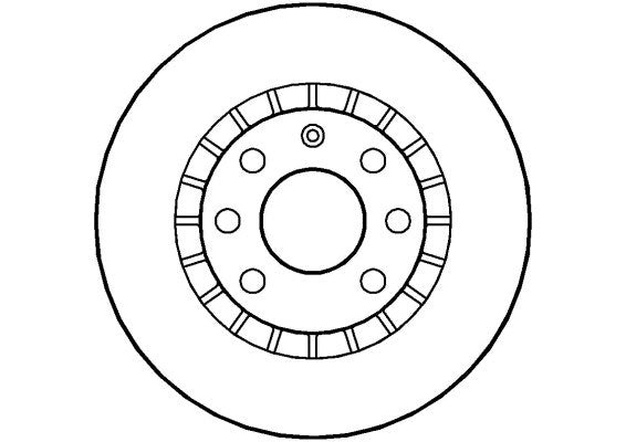 Disctech Brake Disc - Fits Bedford, Daewoo - ABD2640 - Front Axle