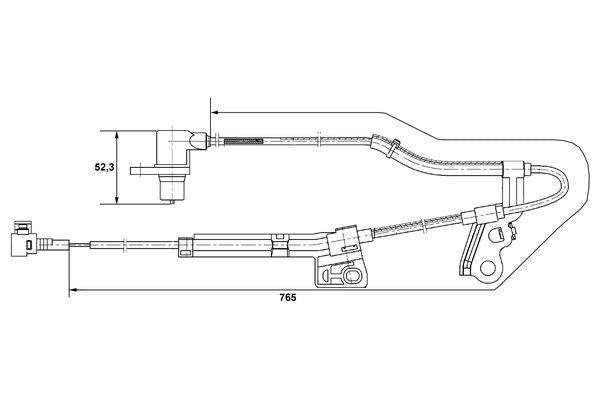 Bosch Wheel Speed Sensor Part No - 0265006677