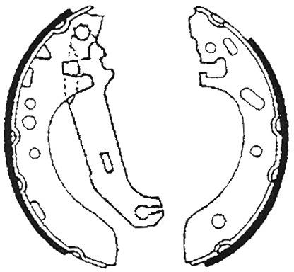 Mintex Brake Shoes fits -Ford MFR471 (also fits other vehicles)