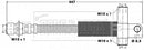 Borg & Beck Brake Hose Part No -BBH6167