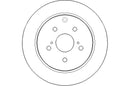 Disctech Brake Disc - Fits Audi, Toyota - ABD3358 - Rear Axle