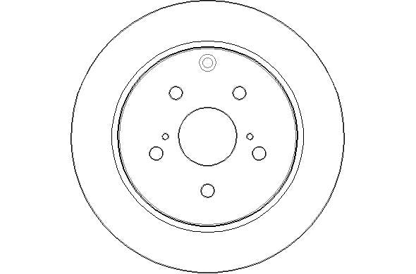 Disctech Brake Disc - Fits Audi, Toyota - ABD3358 - Rear Axle