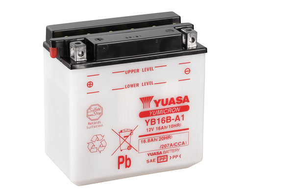 YB16B-A1 (CP) 12V Yuasa Yumicron Motorcycle Battery