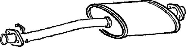 Klarius LR149D - Box With Centre Pipe  - Fits Land Rover 110 2.5TDi