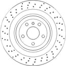 Disctech Brake Disc - Fits Mercedes-benz - ABD3974 - Rear Axle