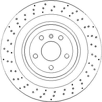 Disctech Brake Disc - Fits Mercedes-benz - ABD3974 - Rear Axle