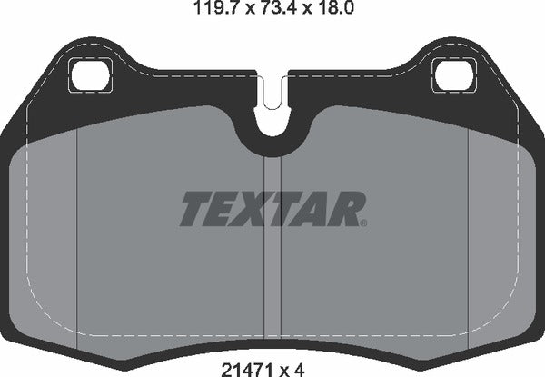 Textar Brake Pad Set - 2147102