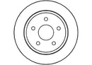 Disctech Brake Disc - Fits Jeep, Opel - ABD2757 - Rear Axle
