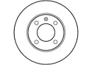 Disctech Brake Disc - Fits Audi, Citroën - ABD2638 - Front Axle